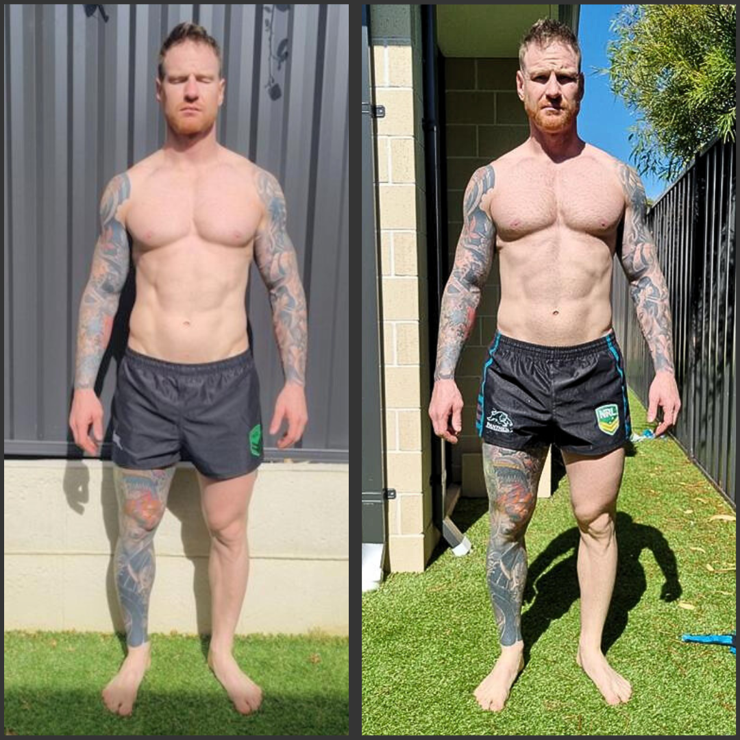 Alex before and after